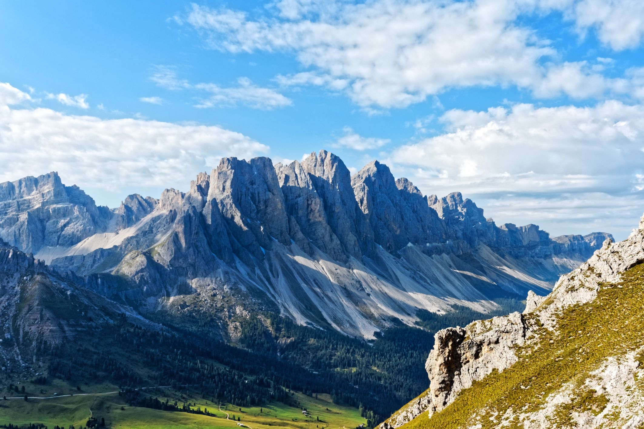 Mountains and deep valley